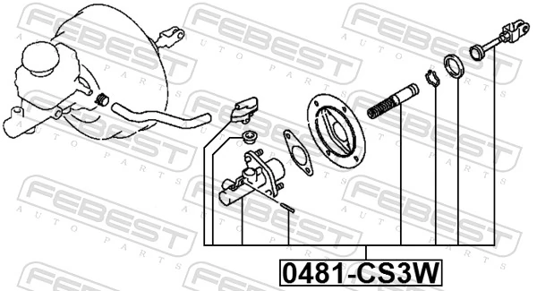 FEBEST 0481-CS3W Master Cylinder, clutch