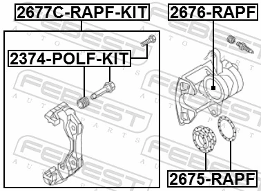 Repair Kit, brake caliper 2675-RAPF