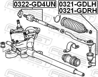 Inner Tie Rod 0322-GD4UN