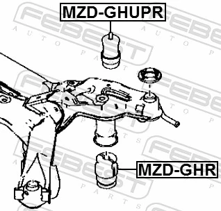 FEBEST MZD-GHUPR Rubber Buffer, suspension