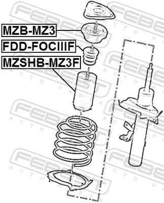 Rubber Buffer, suspension FDD-FOCIIIF