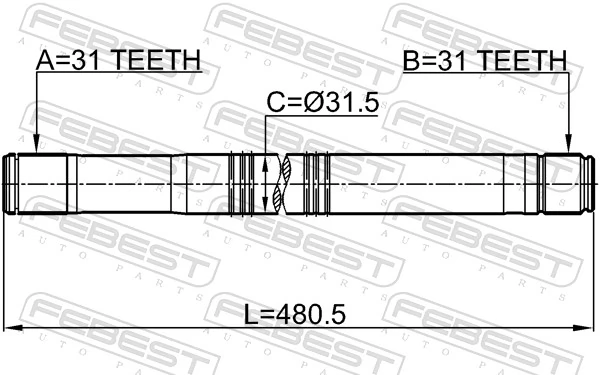 Drive Shaft 2112-TT9