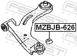 Repair kit, supporting/ball joint MZBJB-626
