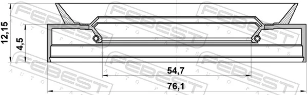 轮毂油封 95PDS-56760412X