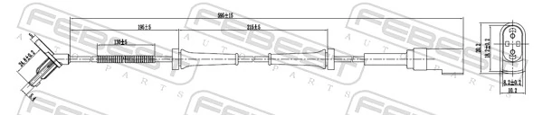 Sensor, wheel speed 21606-011