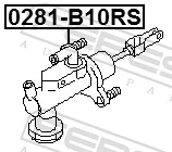 Master Cylinder, clutch 0281-B10RS