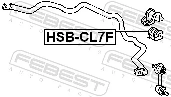 Mounting, stabiliser bar HSB-CL7F