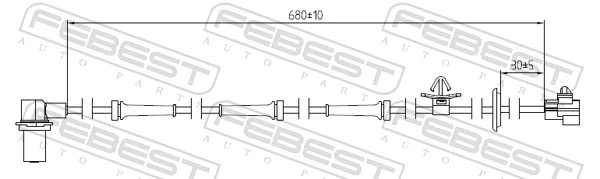 Sensor, wheel speed 10606-007