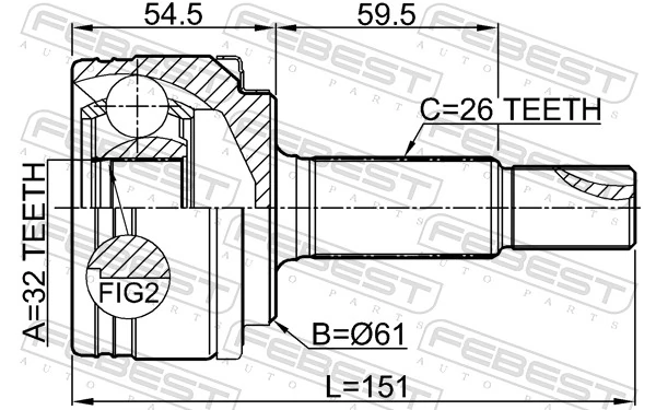 Joint Kit, drive shaft 0110-ZGX10