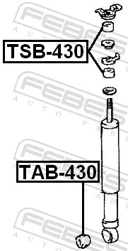 Bush, shock absorber TAB-430