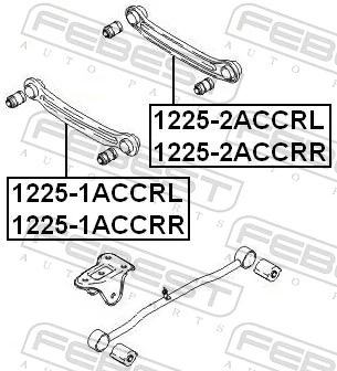 FEBEST 1225-2ACCRL Control/Trailing Arm, wheel suspension