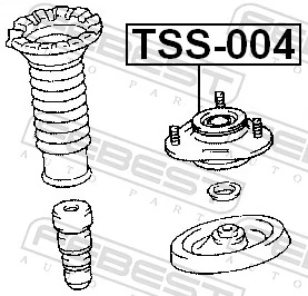 Suspension Strut Support Mount TSS-004