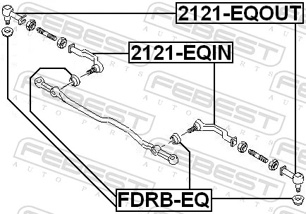 Tie Rod End 2121-EQOUT