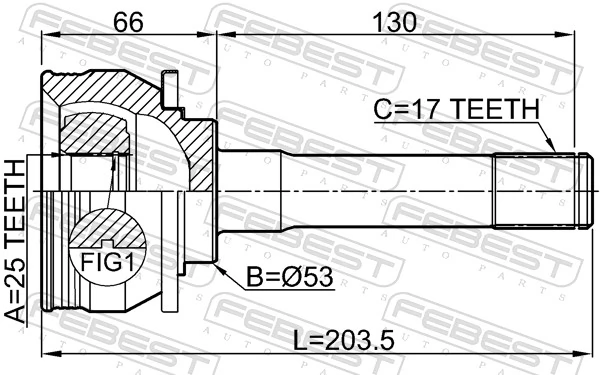 Joint Kit, drive shaft 3010-001