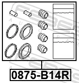FEBEST 0875-B14R Repair Kit, brake caliper