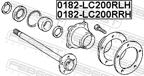 Wheel Hub 0182-LC200RLH