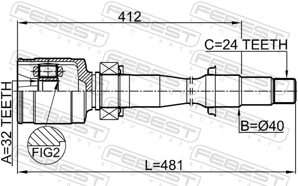 Joint Kit, drive shaft 0111-ASV50RH