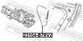FEBEST 23104-B7RV2 Cable Pull, door release