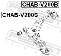 Mounting, control/trailing arm CHAB-V200S