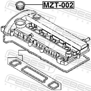 FEBEST MZT-002 Seal, oil filler neck cap