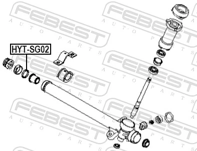 FEBEST HYT-SG02 Bush, steering shaft