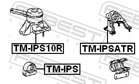 Mounting, engine TM-IPS
