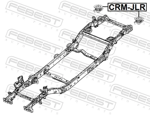 FEBEST CRM-JLR Mounting, vehicle frame