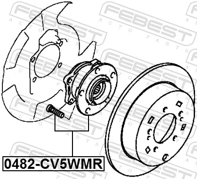 Wheel Hub 0482-CV5WMR
