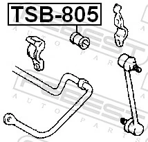 Mounting, stabiliser bar TSB-805