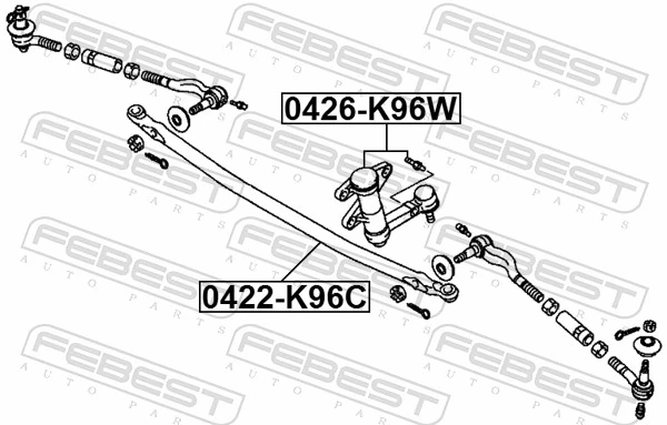 FEBEST 0422-K96C Inner Tie Rod