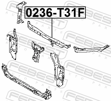FEBEST 0236-T31F Radiator Support