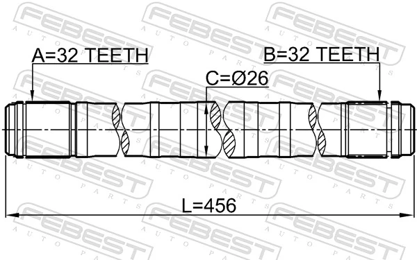 Drive Shaft 0312-RD1LH