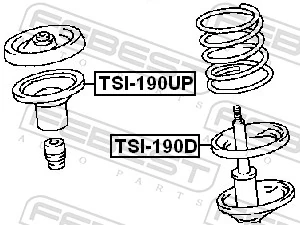 FEBEST TSI-190UP Spring Seat
