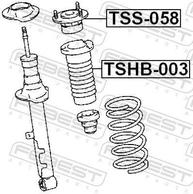 FEBEST TSHB-003 Protective Cap/Bellow, shock absorber