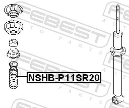 FEBEST NSHB-P11SR20 Protective Cap/Bellow, shock absorber