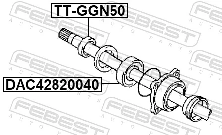 FEBEST TT-GGN50 Wheel Bearing