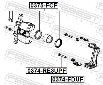 Repair Kit, brake caliper 0375-FCF