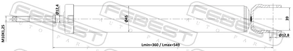 FEBEST 14110-010R Shock Absorber
