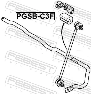 Mounting, stabiliser bar PGSB-C3F
