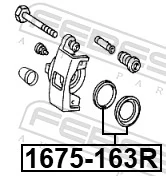 Repair Kit, brake caliper 1675-163R