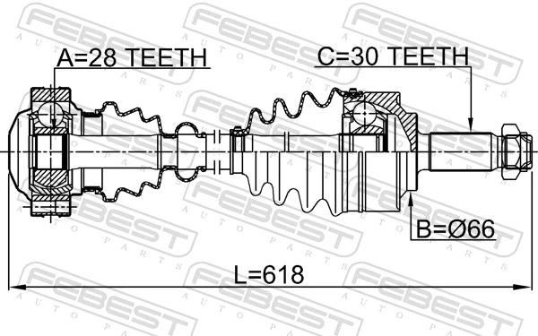 Drive Shaft 1614-639