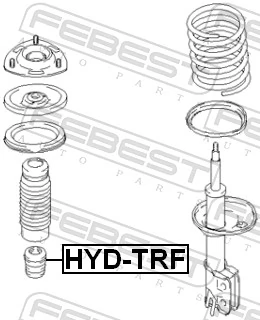 FEBEST HYD-TRF Rubber Buffer, suspension