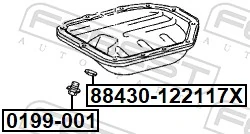 Screw Plug, oil sump 0199-001