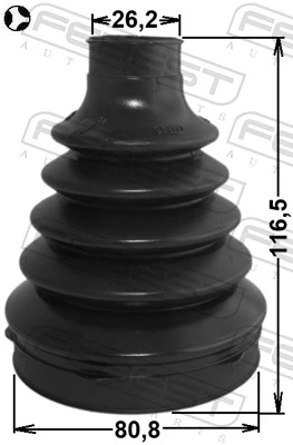 Jeu de joints-soufflets, arbre de commande 2115-FYT