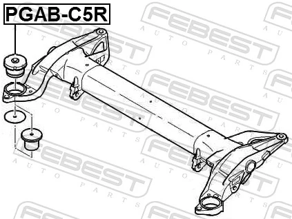 Bushing, axle beam PGAB-C5R