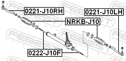 Inner Tie Rod 0222-J10F