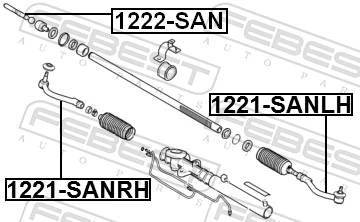 Inner Tie Rod 1222-SAN