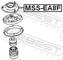 Suspension Strut Support Mount MSS-EA8F