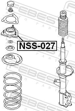 FEBEST NSS-027 Suspension Strut Support Mount