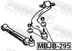 FEBEST MBJB-295 Repair kit, supporting/ball joint